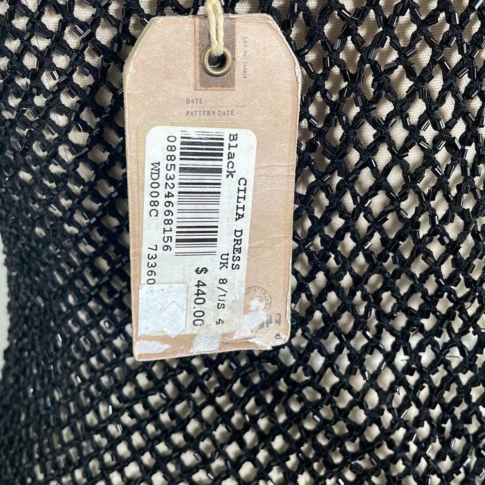 All Saints Black Beaded Dress - Picture 4 of 5